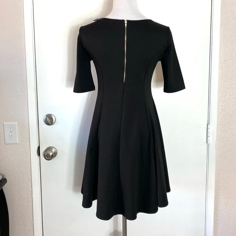 Fit & Flare Little Black Dress - Picture 2 of 4